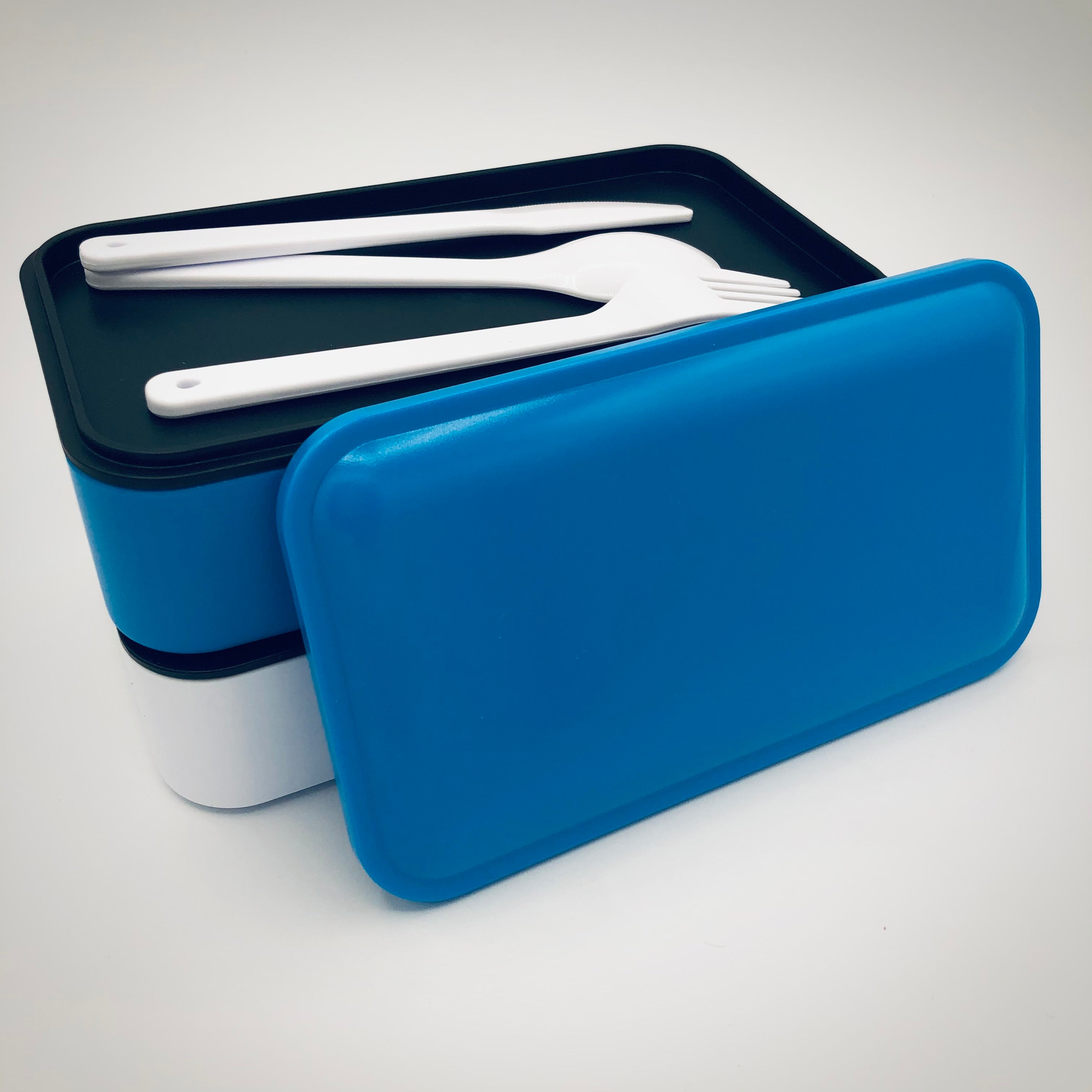 Lunchbox mit 2 Fächern blau 1200ml